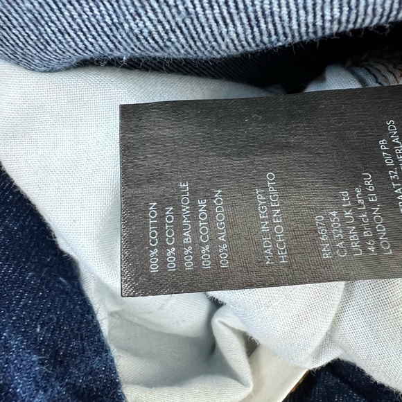 BDG Jeans Women’s Size 28 Dark Wash High Rise Tapered Baggy Zip Fly Button Close - Picture 4 of 10